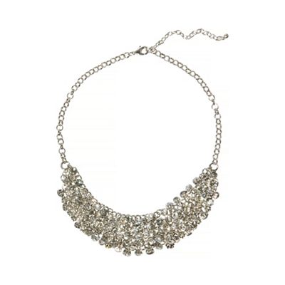 Silver jasmine necklace